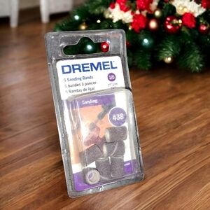 NWT Dremel 438 1/4-inch 120-grit sanding bands 6pk
